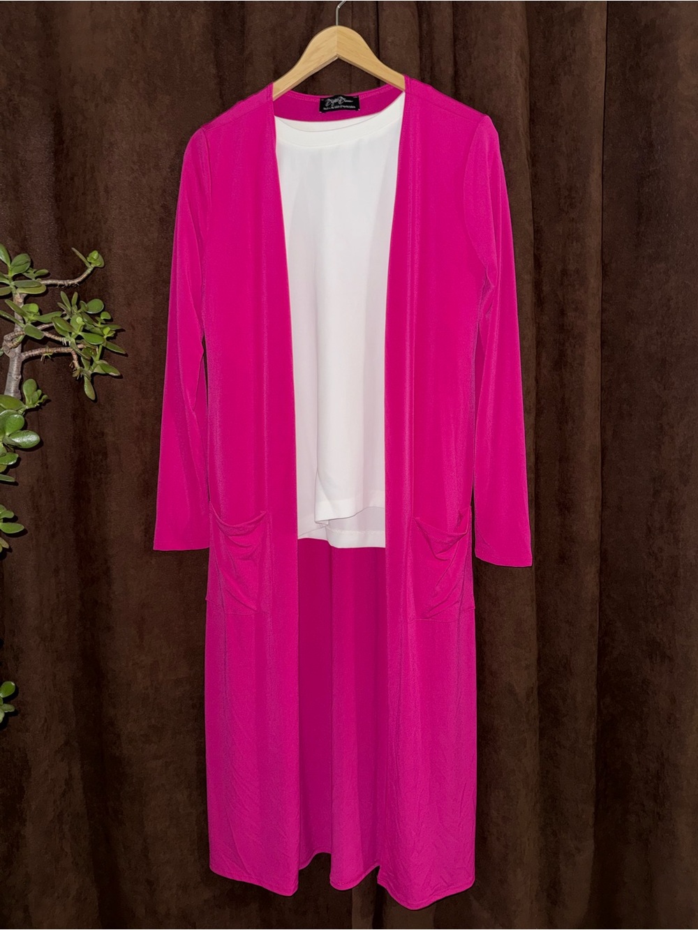 Bright Fuchsia Brigitte Brianna cardigan - Picture 2 of 5